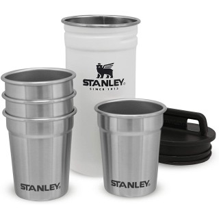 4 - Stanley Adventure SET 4 Stahlgläser mit Wasserflasche