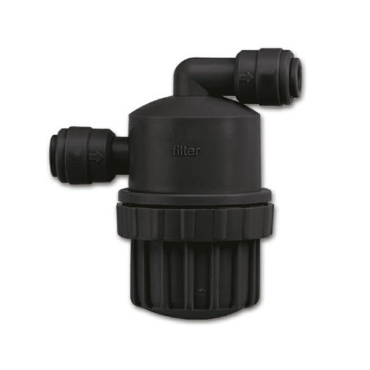 1 - Filtro de Cartucho de Acero Inoxidable con Acoplamiento Rápido 12mm Agua para Camper Caravana