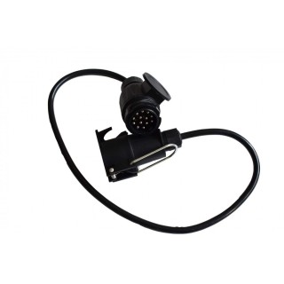 1 - 7-poliger Stecker auf 13-poliger Wohnwagen-Wohnwagen-Steckdosen-Adapter