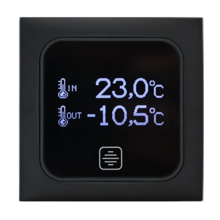 1 - Thermomètre numérique pour camping-car intérieur et extérieur CBE PT738 Touch