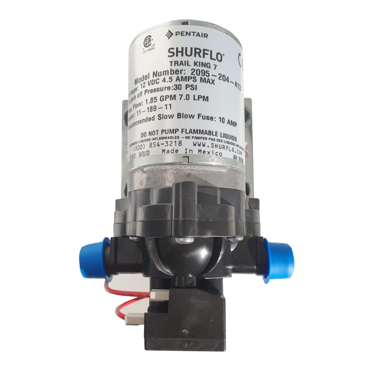 1 - Bomba de Agua Camper Shurflo Trail King 7 Litros 12V 30 PSI 2095-204-413