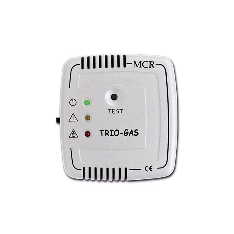 1 - TrioGas Trivalent Camper Gas Leak Detector White 12V