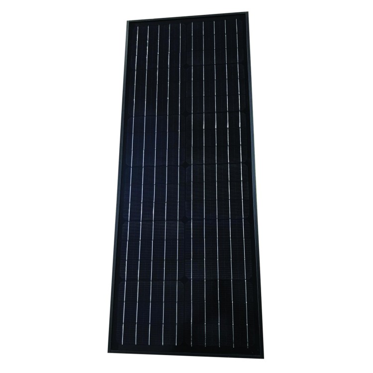 1 - Tetrisol PERC 50W Black Narrow Solar Panel for Camper with Brackets