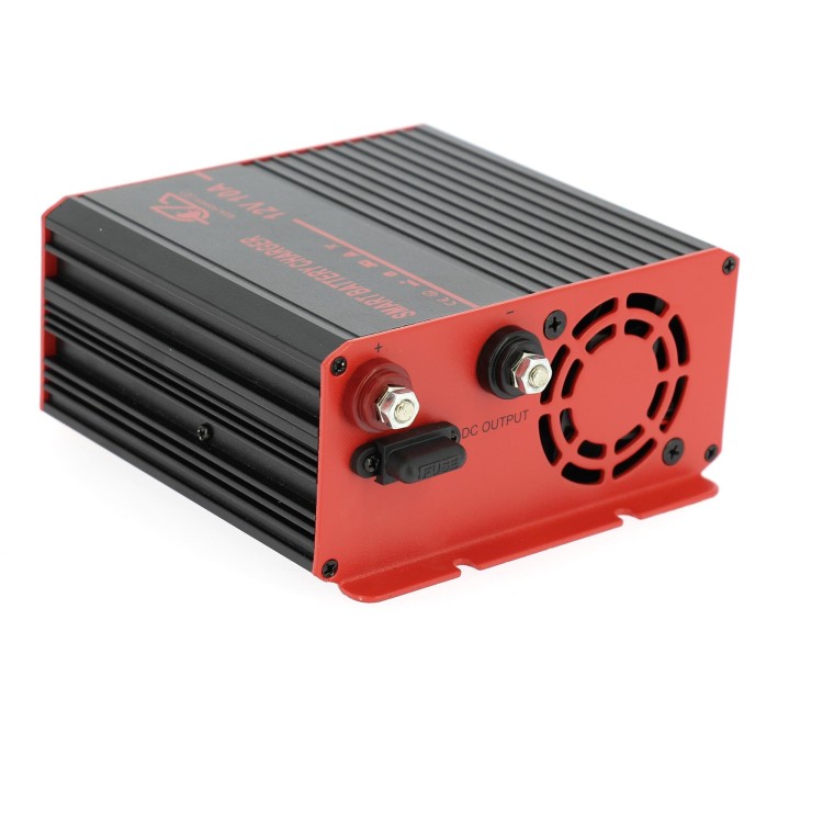 1 - EZA Caricabatterie 12V 10A Automatico Pb Gel AGM Litio per Camper