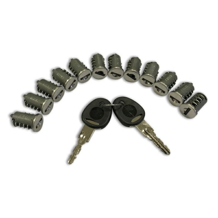 1 - KIT 12 cylindres + Nouvelles clés système pour la série F6000 F8000 F5000 Camper