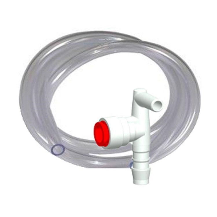 1 - Raccord d'angle Truma pour poêle Combi avec raccordement John Guest 10 et tuyau Camper 10 mm