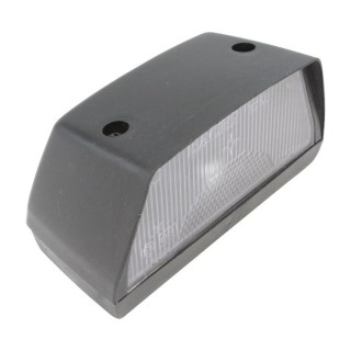 1 - Porta Lampada Luce Targa 12V 24V Verticale Grande per Camper Camion Trattore Omologata E3