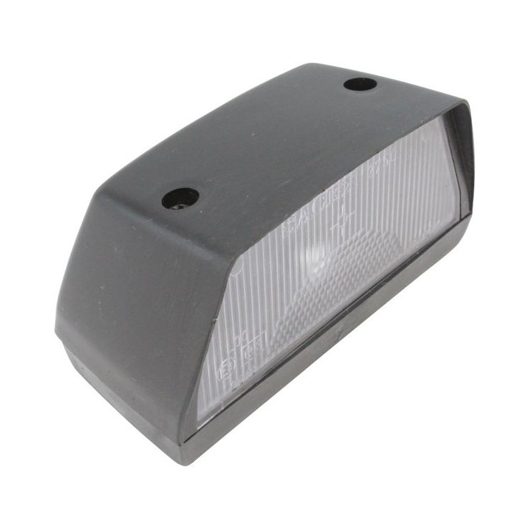 1 - Porta Lampada Luce Targa 12V 24V Verticale Grande per Camper Camion Trattore Omologata E3