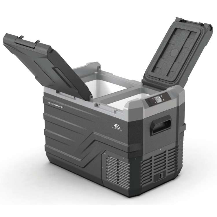 1 - EZA Blizz-E Dual 39 liter draagbare koelkast met vriesvak Compressor 12V 24V Camping