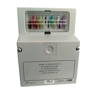 1 - Quadro Distribuzione 12V CBE DS304TR ricambio Centralina Trigano Camper