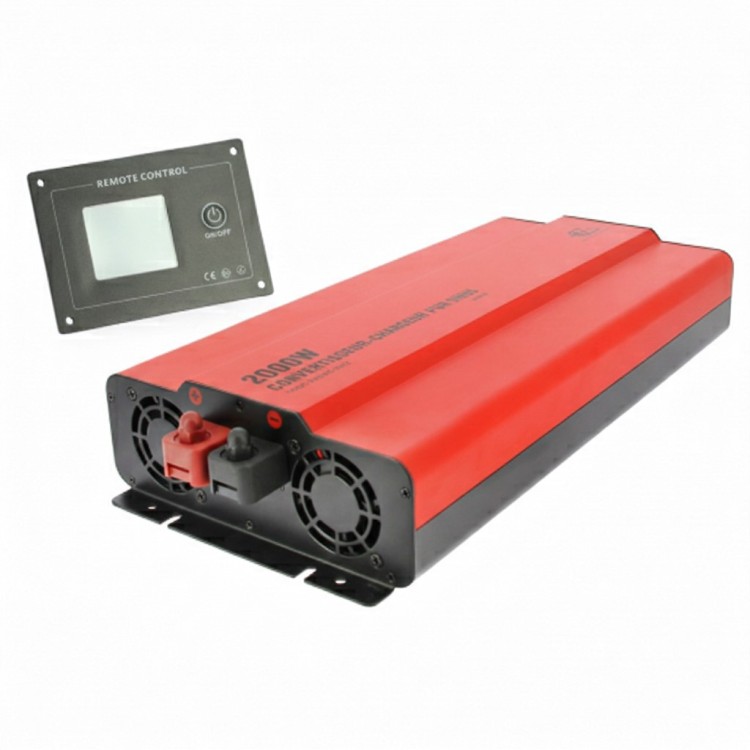 1 - EZA Inverter Caricabatterie 2000W Onda Pura MPS Camper Litio