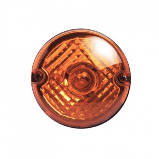 1 - Fanale indicatore direzione arancio Camper Ø95mm 12V 21W Adria Laika Arca CI PLA SEA