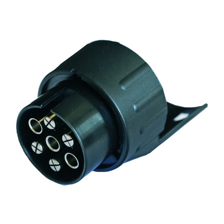 1 - Verkleinde adapter van 7-polige stekker naar 13-polige stekkerdoos CBE R409-R Caravan Caravan