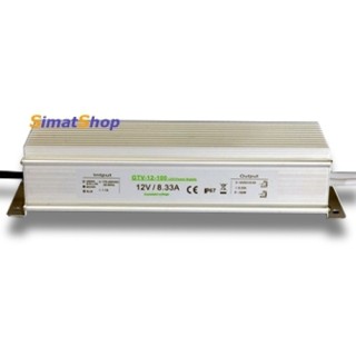 1 - Fonte de alimentação externa 12V 100W para transformador de comutação de driver de faixa LED