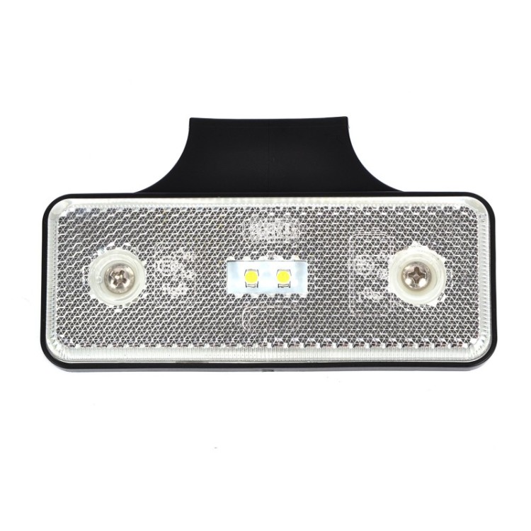 1 - Fanale Luce Ingombro Frontale LED Bianco 12V 24V per Camion