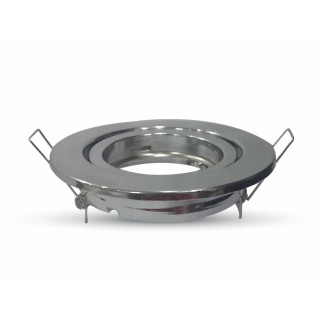 1 - Verstelbare Chromen Inbouwspothouder V-TAC VT-7227