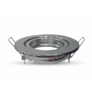 2 - Verstelbare Chromen Inbouwspothouder V-TAC VT-7227