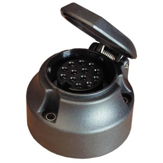 1 - Soquete de reboque de caravana CBE R508 de 13 pinos
