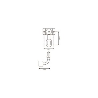3 - Support de colonne ronde en L pour gyrophare avec capot