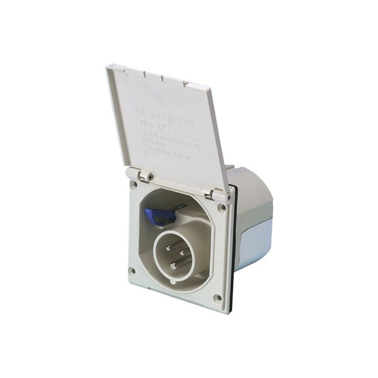 1 - Plugue externo universal CEE 230V integrado para caravana