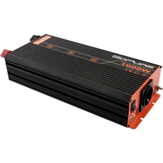 1 - VechLine Onduleur Pure Wave 1000W 12V avec télécommande pour camping-car et bateau