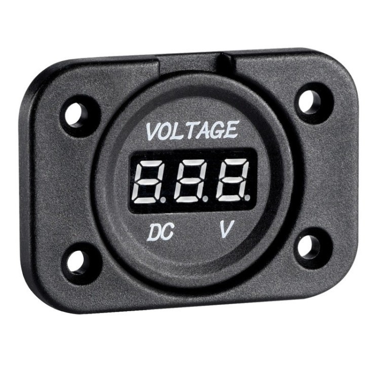 1 - 12V ingebouwde voltmeter autocamper