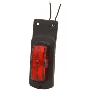 1 - Portalampada C5W Fanale Luce Ingombro Posteriore Rosso Camion Rimorchio