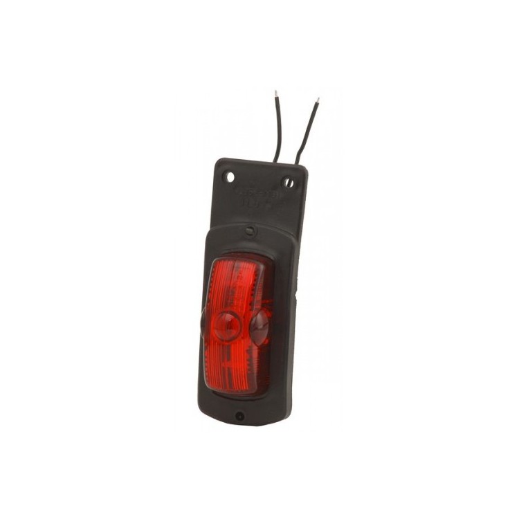 1 - Portalampada C5W Fanale Luce Ingombro Posteriore Rosso Camion Rimorchio