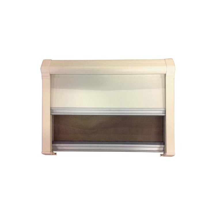 1 - KIT Stores Intérieurs avec Moustiquaire NRF 1300 X 650 Europe Ivoire