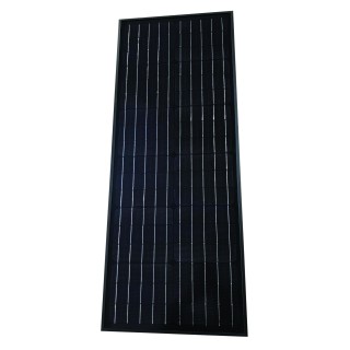 1 - Panel solar Tetrisol PERC 50W Negro estrecho para autocaravanas con soportes