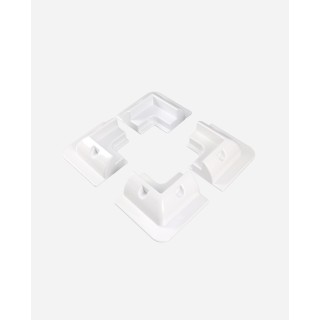 1 - Coins porte-modules solaires pour camping-cars
en ABS blanc 4 pièces