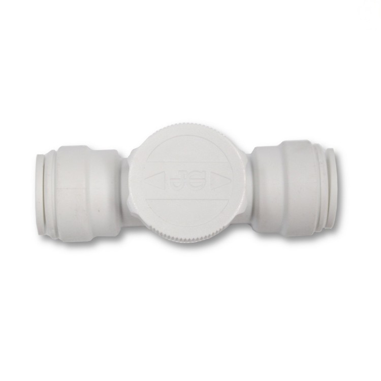 1 - Rubinetto a Sfera per Tubo Acqua Rapido JG 15 mm scarico Camper