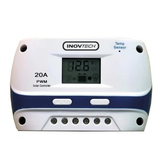 1 - PWM Charge Controller 20A with USB and Display for Camper Cabin