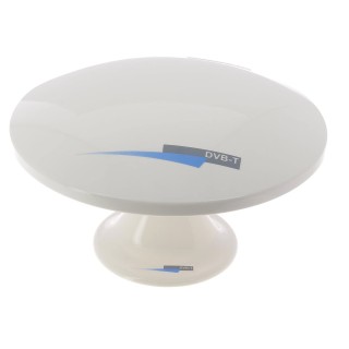 1 - Antenna TV da tetto Camper SeeView Omnidirezionale a 360° + Amplificatore + Cavo