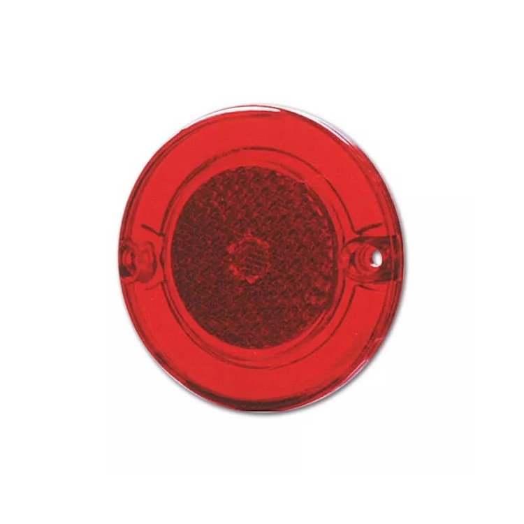 1 - Catadiottro catarifrangente rosso serie 720 Ø 95 mm Camper Caravan