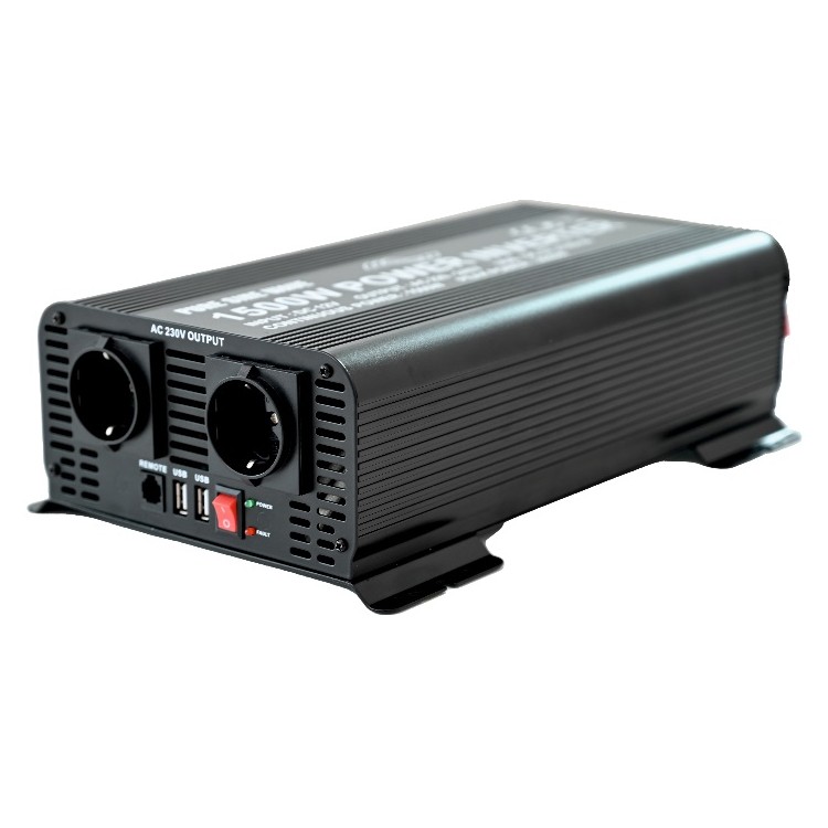 1 - CBE Inverter ERP1500 12V/230V with Pure Sine Wave 1500W