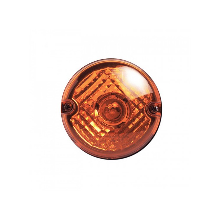 1 - Fanale indicatore direzione arancio Camper Ø95mm 12V 21W Adria Laika Arca CI PLA SEA