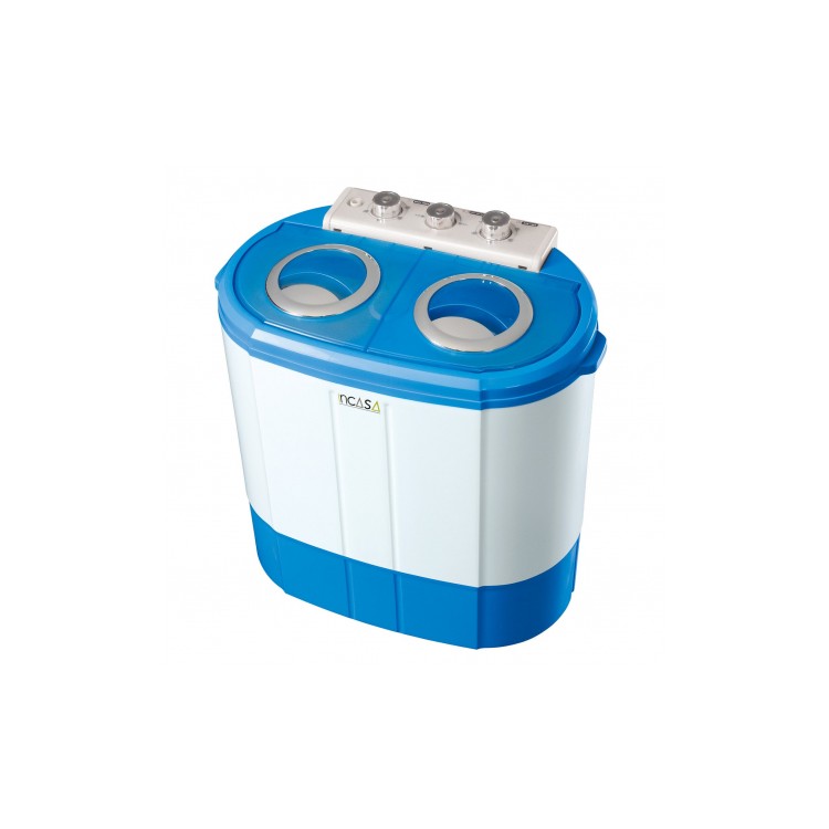 1 - Incasa Lavatrice da Campeggio 3 kg con Centrifuga per Camper Piccola