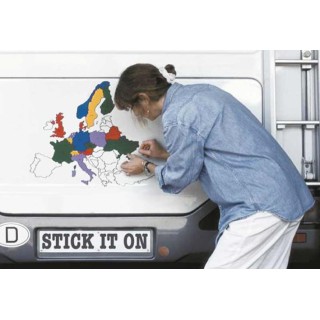 1 - Selbstklebende Europakarte für Wohnmobile. Europakarte