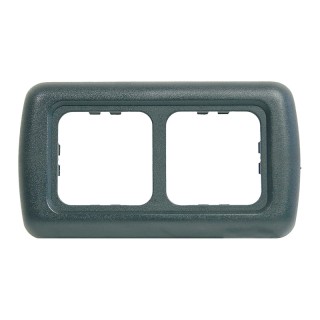 1 - Frame 2 Modules CBE MAC2 Grey for Camper Boat Sockets and Controls