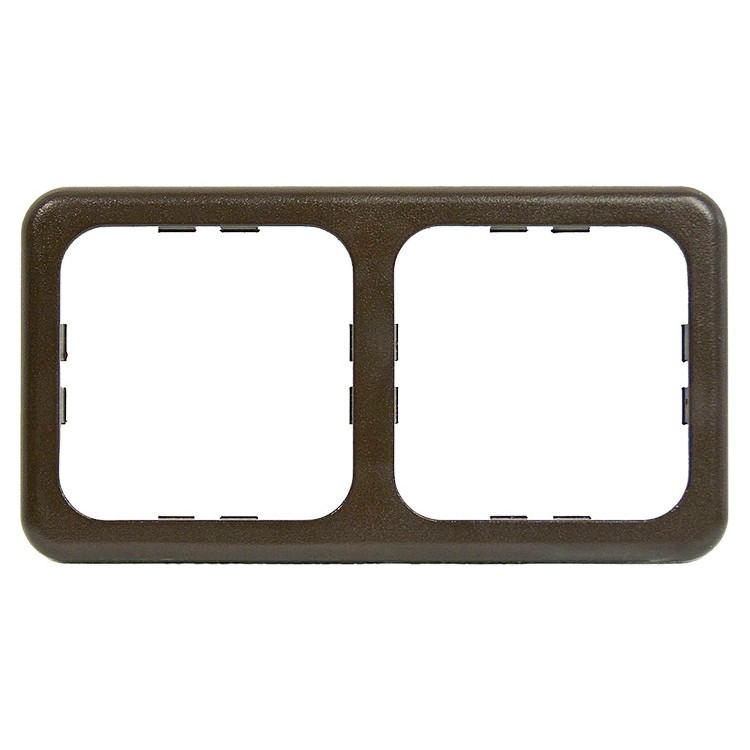 1 - Cadre de 2 modules CBE MAC2P pour prises et commandes de camping-car