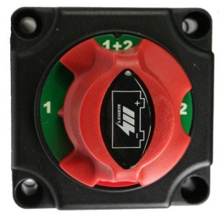 1 - Sélecteur de commutateur de batterie pour deux Batteries 300A, réglage de bateau de camping-car