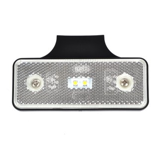 1 - Wit LED-markeringslicht vooraan 12V 24V voor vrachtwagens
