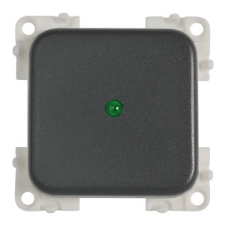 1 - Grand interrupteur unipolaire 12 V avec LED CBE MC12P pour camping-car