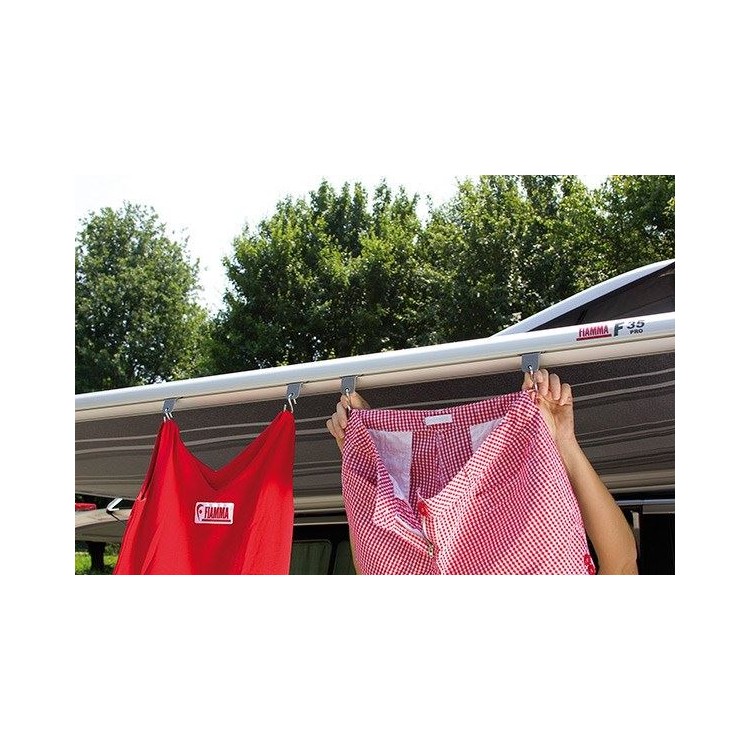1 - KIT 6 haken voor verandaluifel camperdroogrek Fiamma luifelhangers