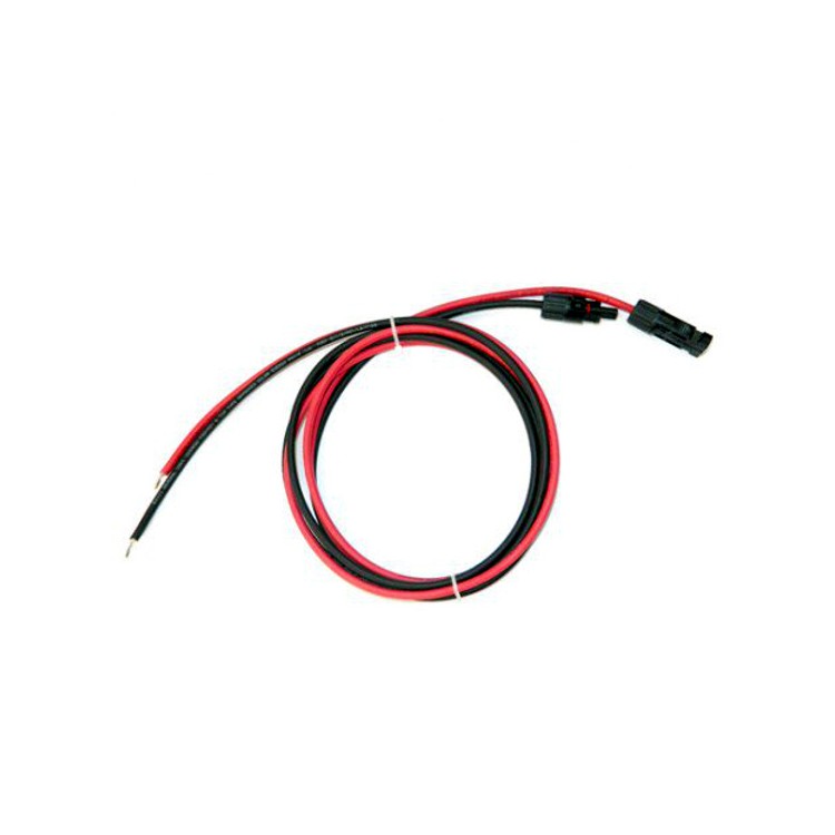 1 - KIT Paire de Câble Solaire 3M Rouge Noir 4 mm Compatible MC4 Photovoltaïque