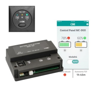 1 - KIT de dérivation de batterie CBE BDS180 + commande de camping-car MC-180