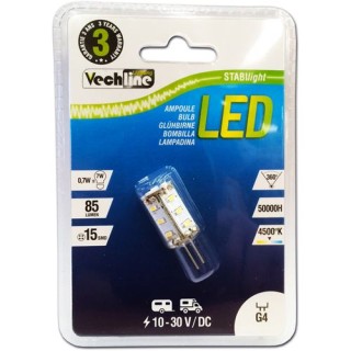 1 - Connexion arrière de lampe G4 12V 24V 360 4500K CAMPER