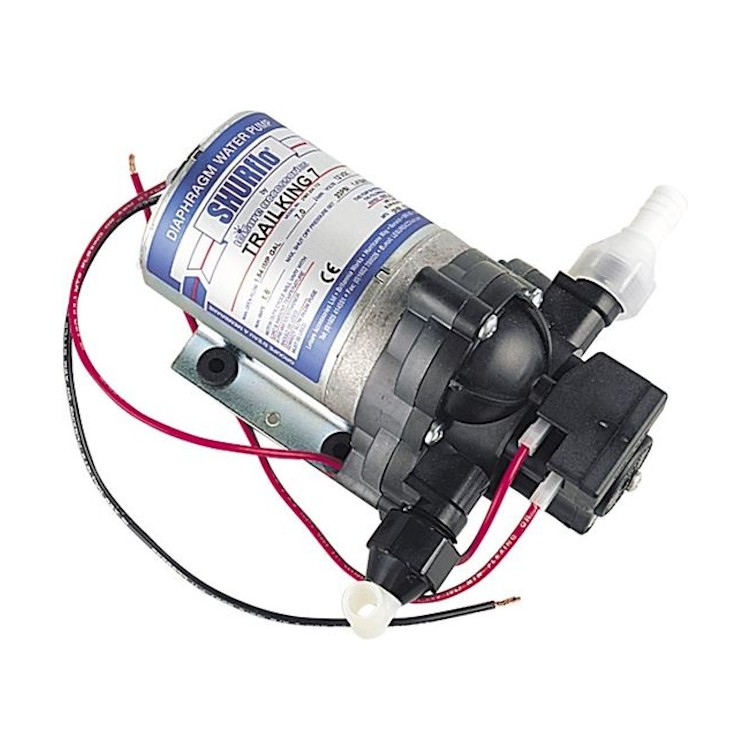 1 - Pompe à eau de camping-car Shurflo Trail King 7 litres 12V 30 PSI 2095-204-413