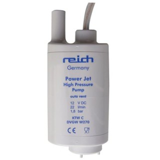 1 - Pompe submersible Reich 12 V 22 L/MIN pour réservoir d'eau de camping-car de cale